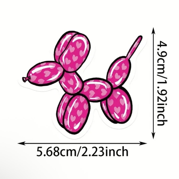 Balloon Dog Stickers, Count of 50 - Picture 2 of 4